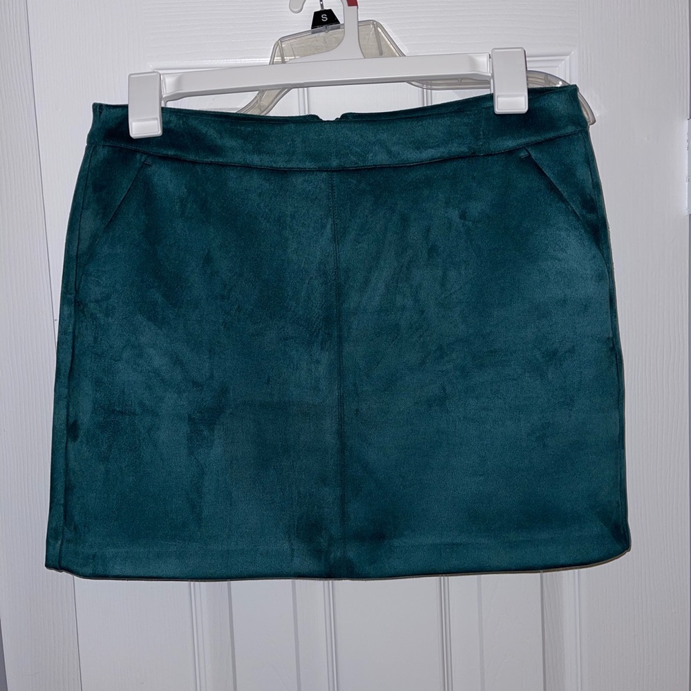Emerald Green Mini Skirt